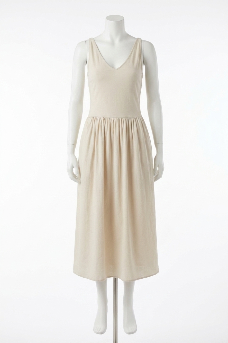 NEW RAILS franca midi dress in ivory